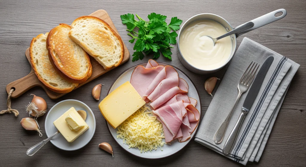croque monsieur au four