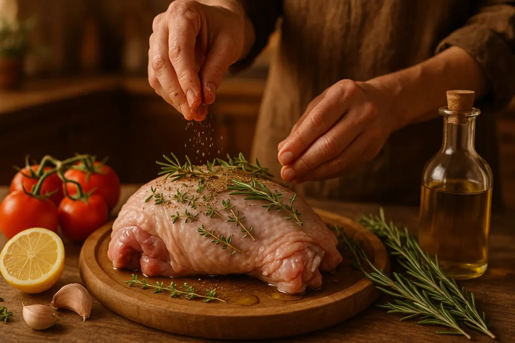 cuisse de dinde au four