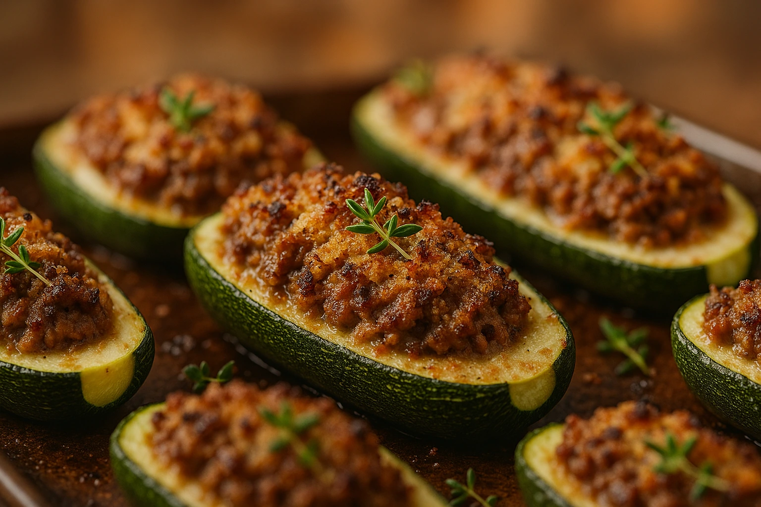 courgettes au four