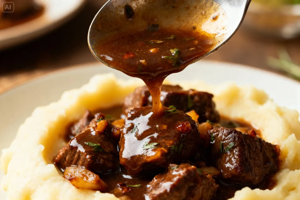 Saisir la viande pour le bœuf bourguignon en cocotte.