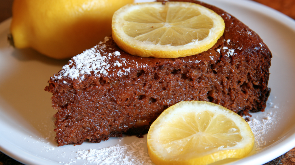 Gâteau au yaourt au chocolat et au citron