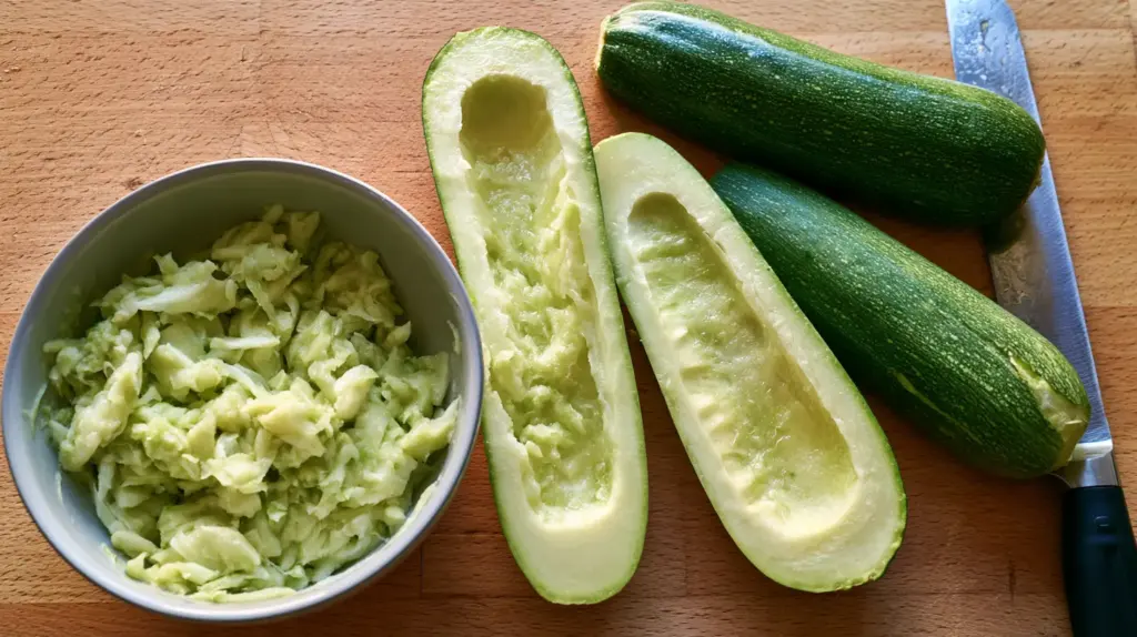 Évider une courgette pour la farcir