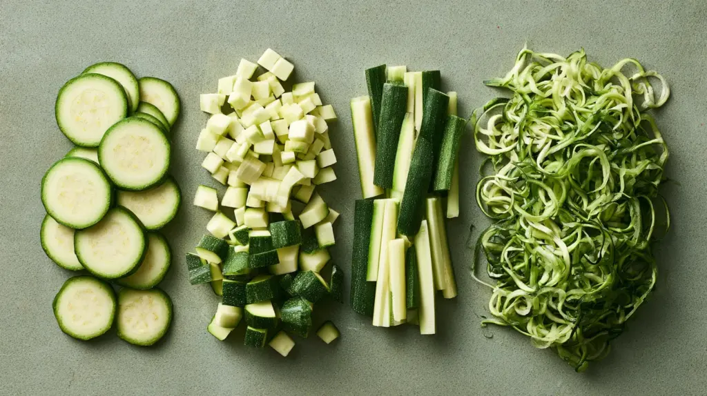 Tailler les courgettes : rondelles, dés, bâtonnets, tagliatelles