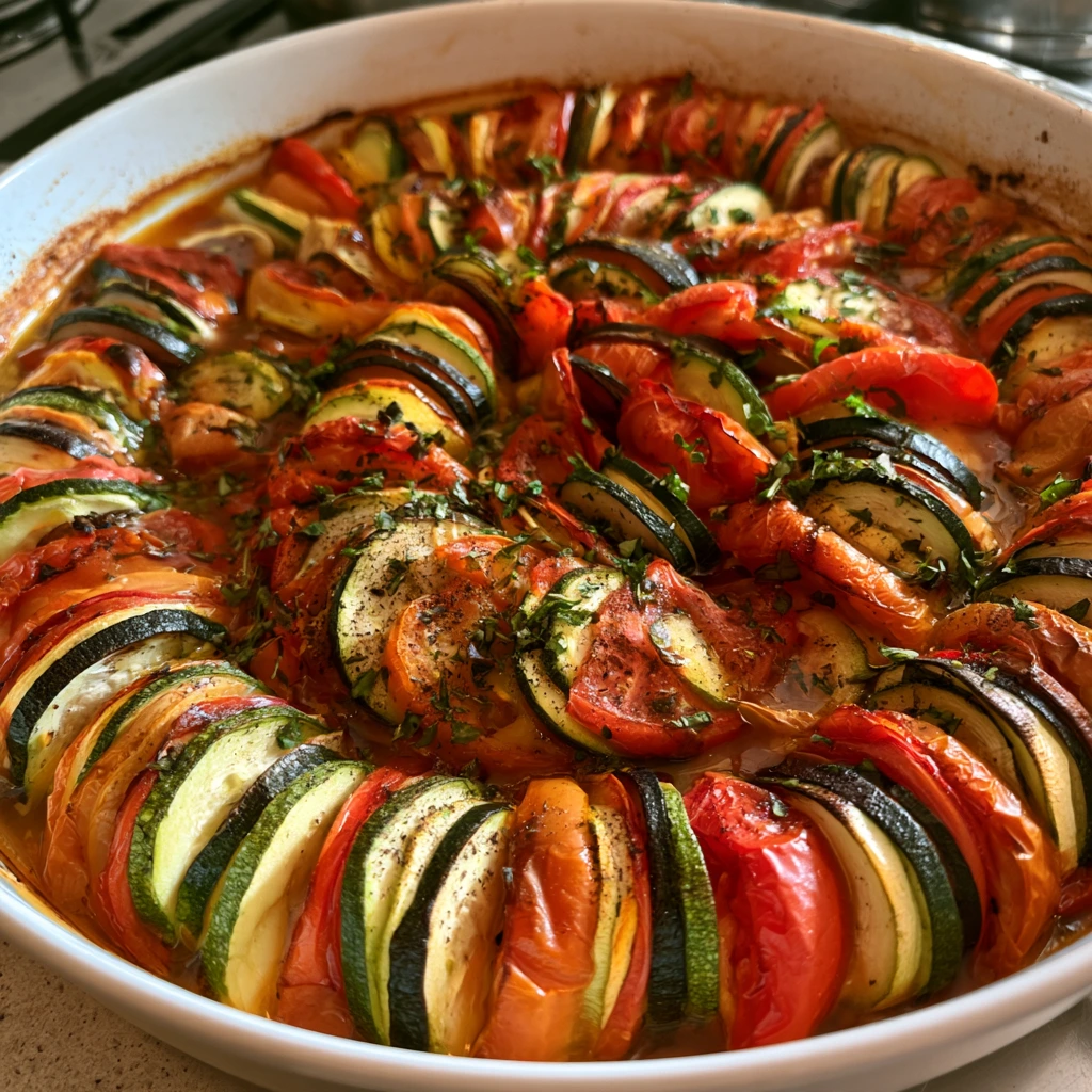 Tian de courgettes et tomates au four