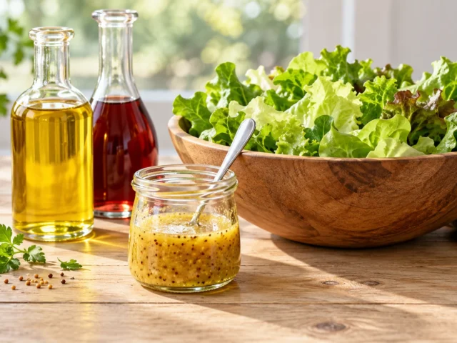 Vinaigrette maison : la règle 1 pour 3 et 6 variantes pour toutes les salades